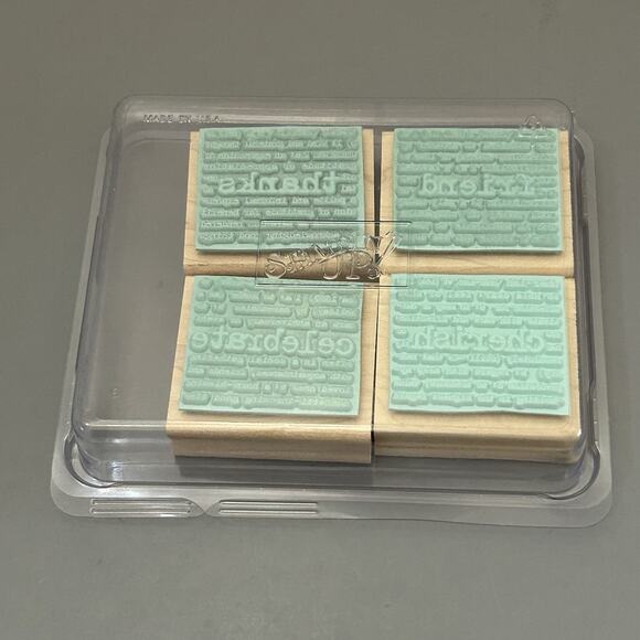 Stampin' UP Wooden Rubber Stamps Lot Multiple Themes Some Unused And New - Picture 7 of 9